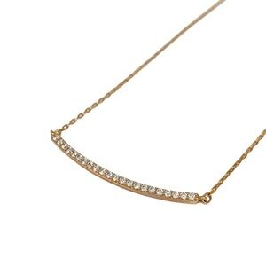 Swarovski Elegant Gold Necklace with Crystals